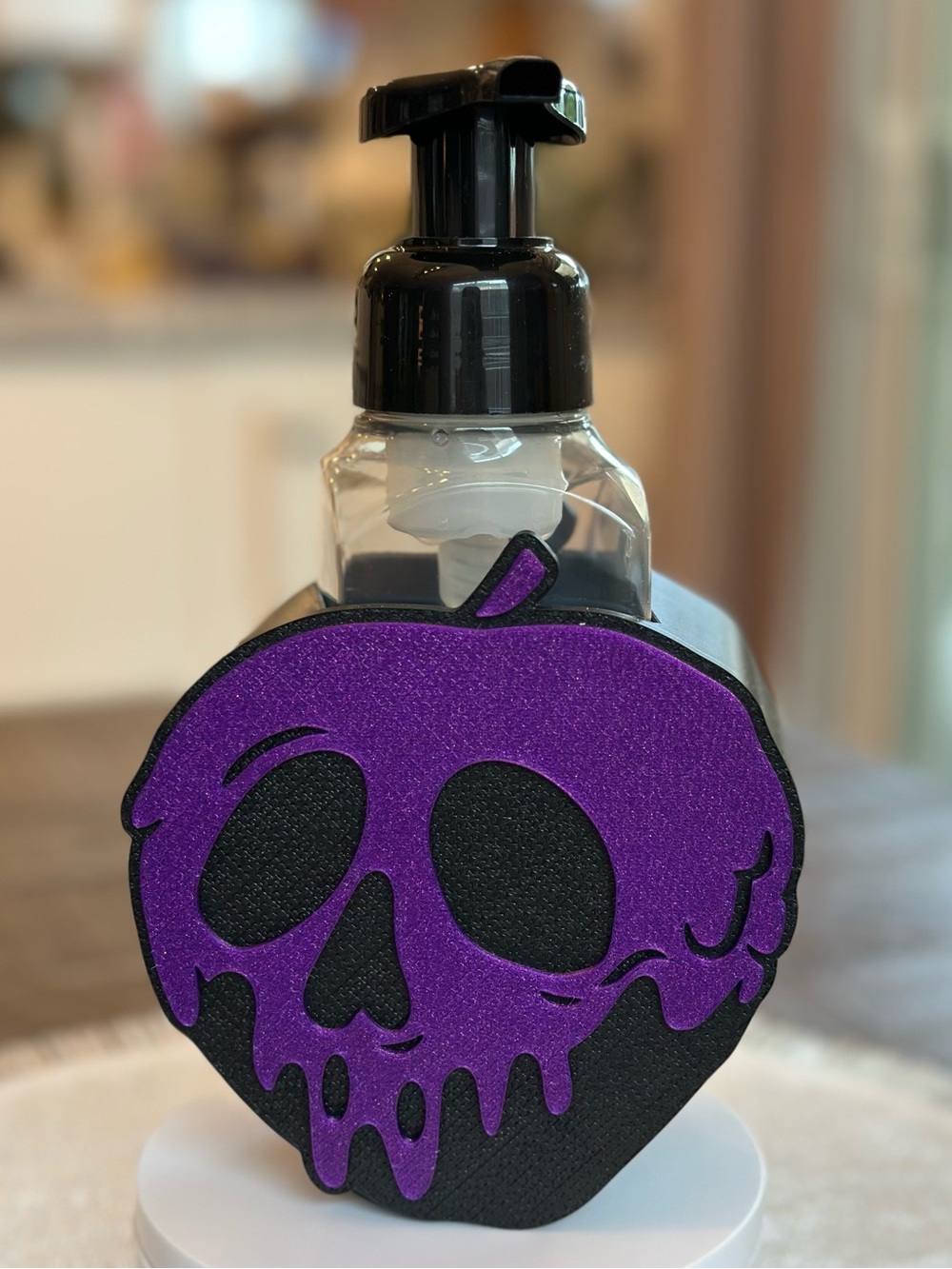 Disney Poison Apple Skull Foaming Soap Holder for Bath & Body Works Bottles